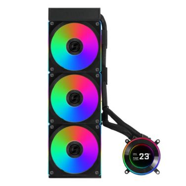 LIAN LI HYDROSHIFT II LCD-C 360 RGB FANS LIQUID COOLER BLACK