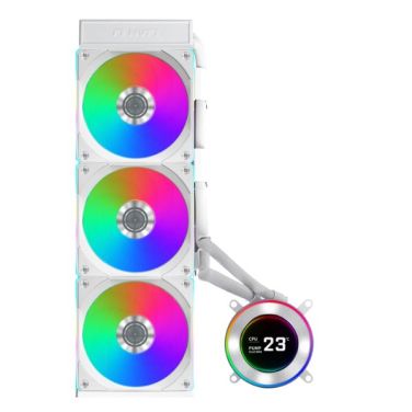 LIAN LI HYDROSHIFT II LCD-C 360 RGB FANS LIQUID COOLER WHITE
