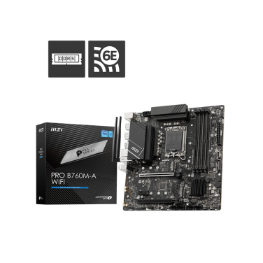 MSI PRO B760M-A WIFI DDR4 MOTHERBOARD