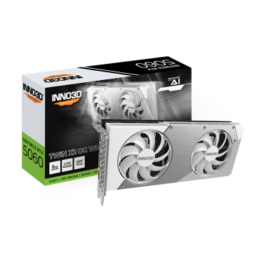 INNO3D RTX 5060 TWIN 2X OC WHITE 8GB GDDR7 GRAPHICS CARD