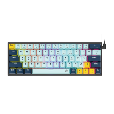 FANTECH MK874 V2 SKY BLUE 60% BLUE SWITCH KEYBOARD