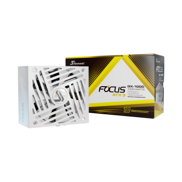SEASONIC FOCUS GX 1000W V4 PCIE 5.1 ATX 3.1 GOLD WHITE POWER SUPPLY
