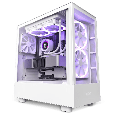 NZXT H5 Elite Edition ATX All White Mid Tower Gaming Case