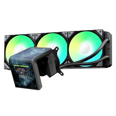 TRYX PANORAMA SE 360MM AMOLED DISPLAY BLACK LIQUID COOLER