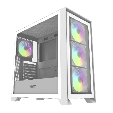DARKFLASH DRX90 GLASS WHITE 4 ARGB FANS CASE