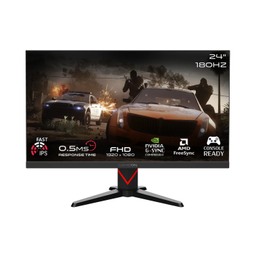 GAMEON GOMM24FHD180IPS 24", FLAT, FHD,180HZ, FAST IPS, HDMI BUILT IN SPEAKER - BLACK