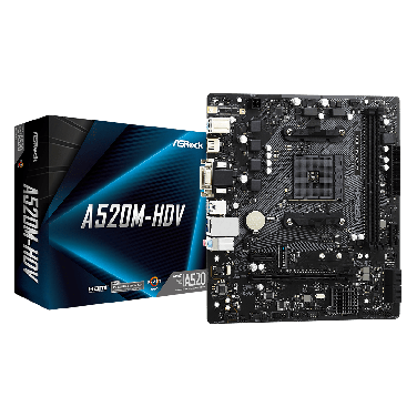 ASROCK A520-HDV DDR4 MOTHERBOARD