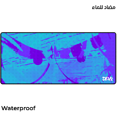 Devo Gaming Mouse Pad - Aqualicious-900