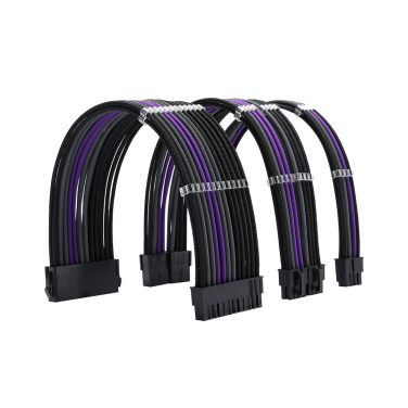 FORMULAMOD [ BLACK-PURPLE-GREY ] SLEEVED CABLES
