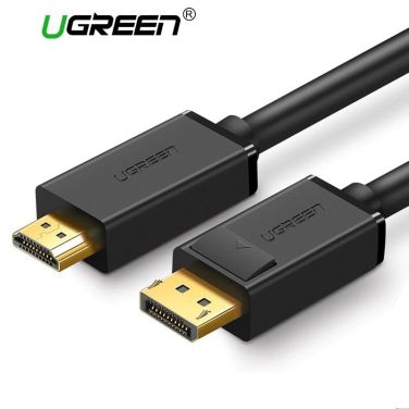 UGREEN DP MALE TO HDMI MALE CABLE 5M (BLACK)