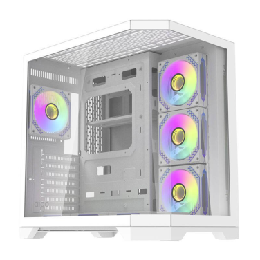 DARKFLASH FT418 PRO WHITE 7 ARGB FANS CASE