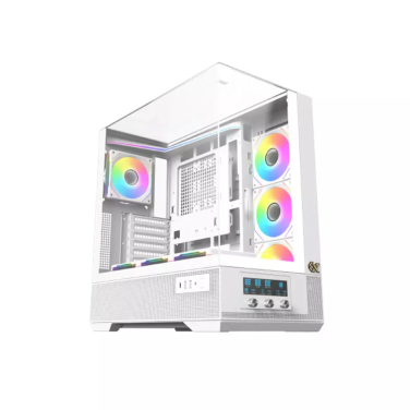 XIGMATEK VISION ARCTIC ATX GAMING CASE - WHITE [EN45219]