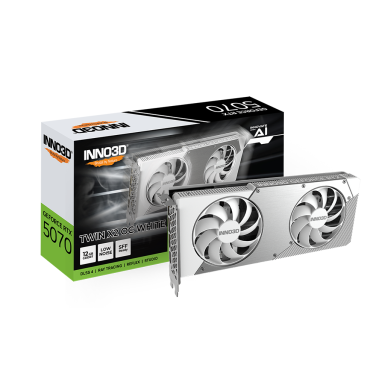 INNO3D RTX 5070 TWIN X2 OC WHITE 12GB GDDR7 GRAPHICS CARD