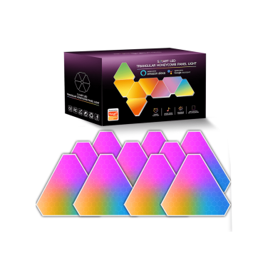 TRIANGLES PANELS LIGHT - 10 PANELS
