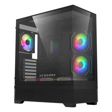ACEGEEK CRUISER L460 (TYPE-C) 6 ARGB FANS BLACK COMPUTER CASE