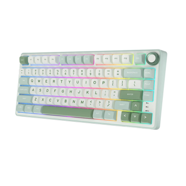 ROYAL KLUDGE R75 75% BROWN SWITCH [ ENGLISH ONLY ] SKY CYAN WIRED KEYBOARD