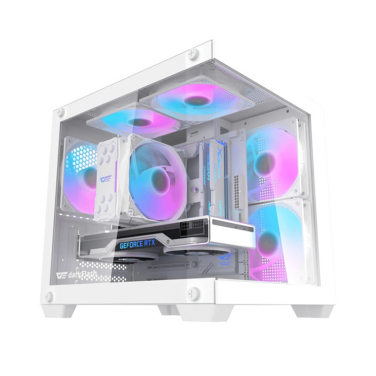 DARKFLASH D275M WITH 3 ARGB FANS WHITE