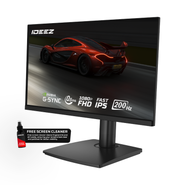 IDEEZ IDF24200B 24′” FHD, FAST IPS, 200HZ, 0.5MS, TYPE-C, BLACK GAMING MONITOR
