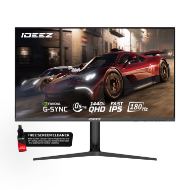 IDEEZ IDQ32180B 32′” QHD, FAST IPS, 180HZ, 0.5MS, TYPE-C, BLACK GAMING MONITOR