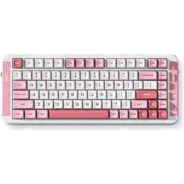 MCHOSE X75 V2 75% MECHANICAL KEYBOARD, HYACINTH SWITCH TRI-MODE CONNECTIVITY, PINK | MC-X75V2-2 [ENG]