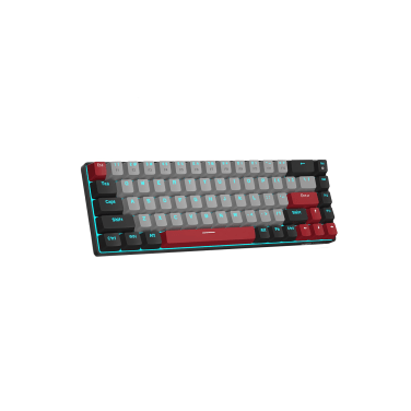 MAGEGEE MK-BOX WIRED MECHANICAL KB / GRAY BLACK / RED SWITCH / LED LIGHT