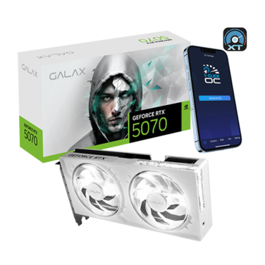 GALAX RTX 5070 1-CLICK OC WHITE 12GB GDDR7 GRAPHICS CARD
