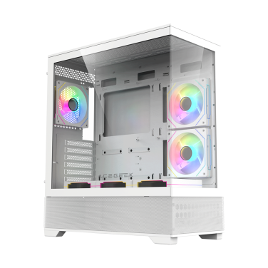 ACEGEEK CRUISER L460 (TYPE-C) 6 ARGB FANS WHITE COMPUTER CASE