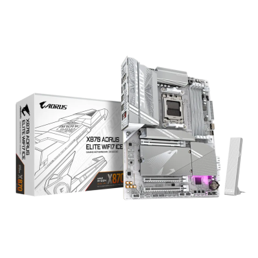 GIGABYTE AORUS X870 ELITE ICE WIFI 7 DDR5 MOTHERBOARD