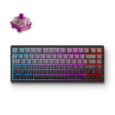 MCHOSE G75 PRO BLACK WINE RED SWITCH 75% WIRELESS KEYBOARD [ ENGLISH ]