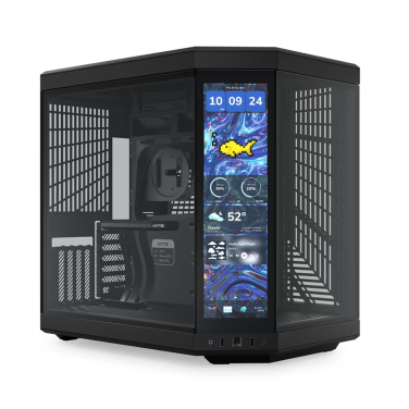 HYTE Y70 WITH TOUCH SCREEN - MID TOWER CASE [ BLACK ]