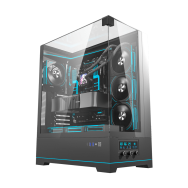 DARKFLASH DY450L BLACK 4 FANS CASE