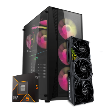 BIG BOSS GAMING PC [RYZEN 5 9600X, RTX 5070 TI 16GB, 16GB RAM, 1TB M.2]