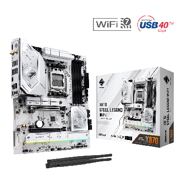 ASROCK X870 STEEL LEGEND WIFI AM5 ATX MOTHERBOARD