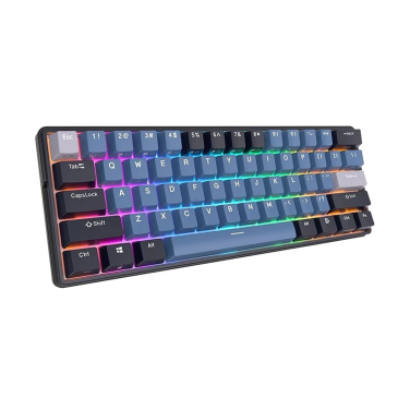 ROYAL KLUDGE RK61 PLUS 61% BROWN SWITCH [ ENGLISH ONLY ] INDIGO WIRELESS KEYBOARD